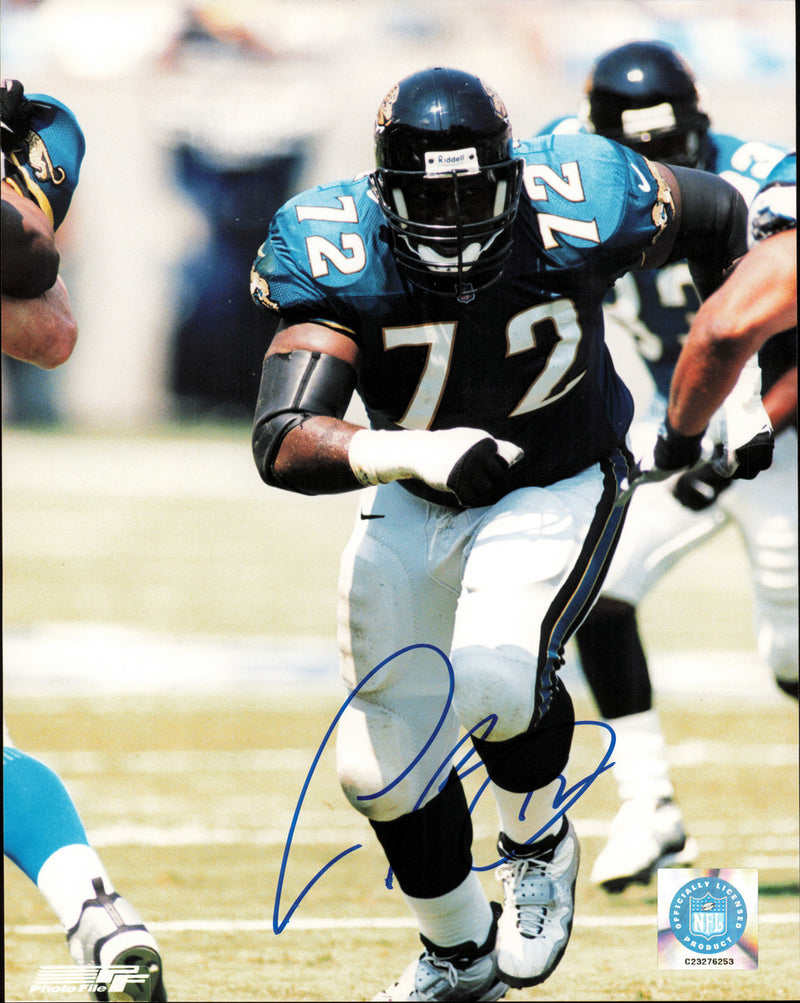 Leon Searcy Autographed 8x10 Photo Jacksonville Jaguars SKU #257300