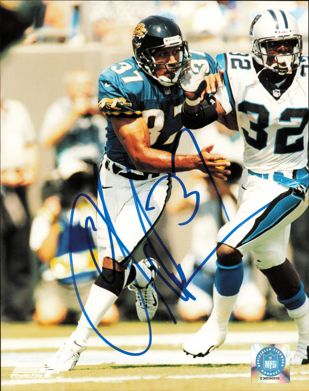 Carnell Lake Autographed 8x10 Photo Jacksonville Jaguars SKU #257303