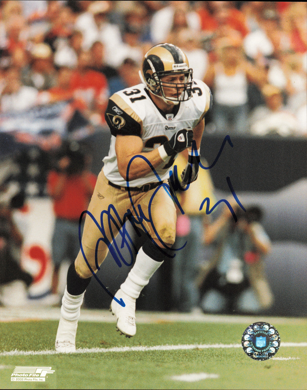 Adam Archuleta Autographed 8x10 Photo Los Angeles Rams SKU #257336