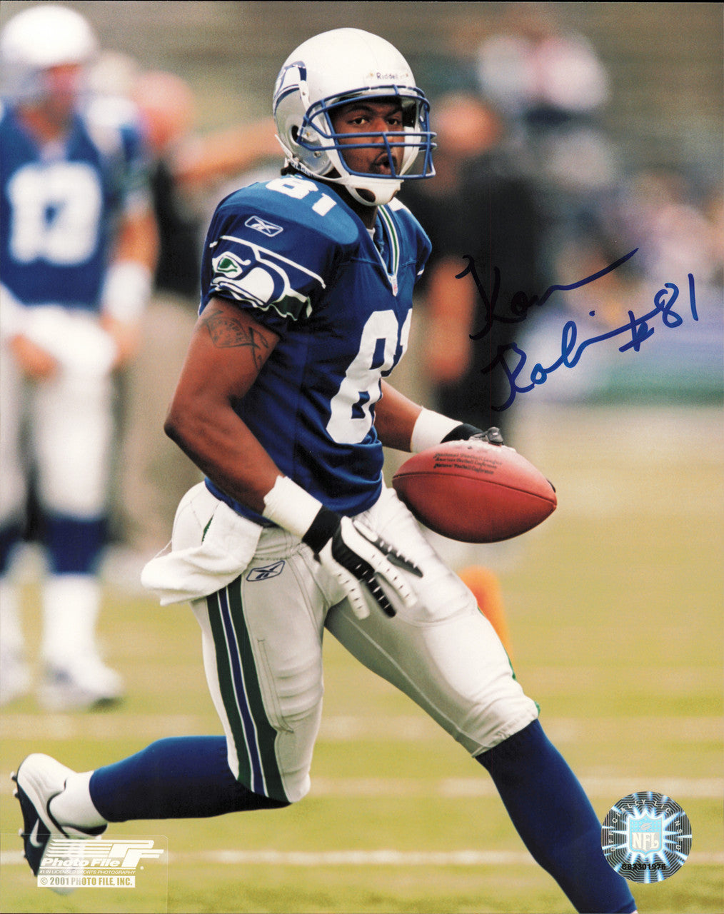 Koren Robinson Autographed 8x10 Photo Seattle Seahawks SKU #257342