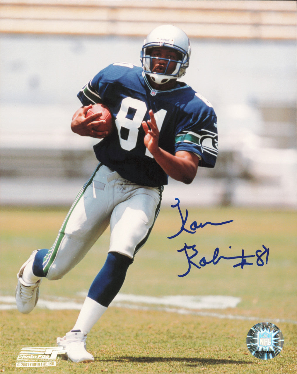Koren Robinson Autographed 8x10 Photo Seattle Seahawks SKU #257344