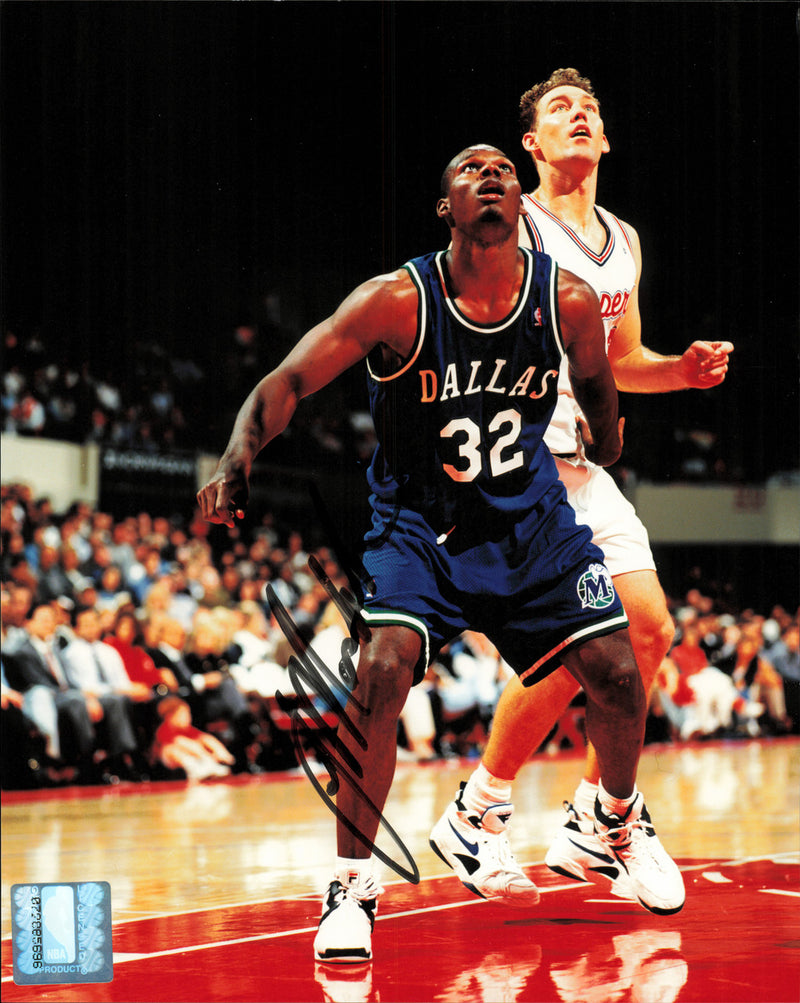 Jamal Mashburn Autographed 8x10 Photo Dallas Mavericks SKU #257382
