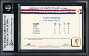 Herb Brooks Autographed 1991 Impel Card #71 1980 Team USA "Gold" Beckett BAS #19210185
