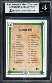 Ken Griffey Jr. Autographed 1989 Upper Deck Rookie Card #27 Seattle Mariners Beckett BAS #19211331