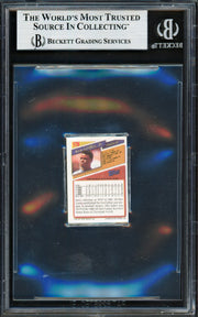 Ken Griffey Jr. Autographed 1993 Topps Micro Card #179 Seattle Mariners Beckett BAS #19212593