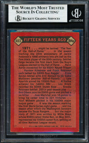 Willie Mays Autographed 1986 Topps Card #403 San Francisco Giants Beckett BAS #19212789