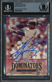 Ken Griffey Jr. Autographed 1994 Donruss Dominators 3.5x5 Card #9 Seattle Mariners Beckett BAS #19214589