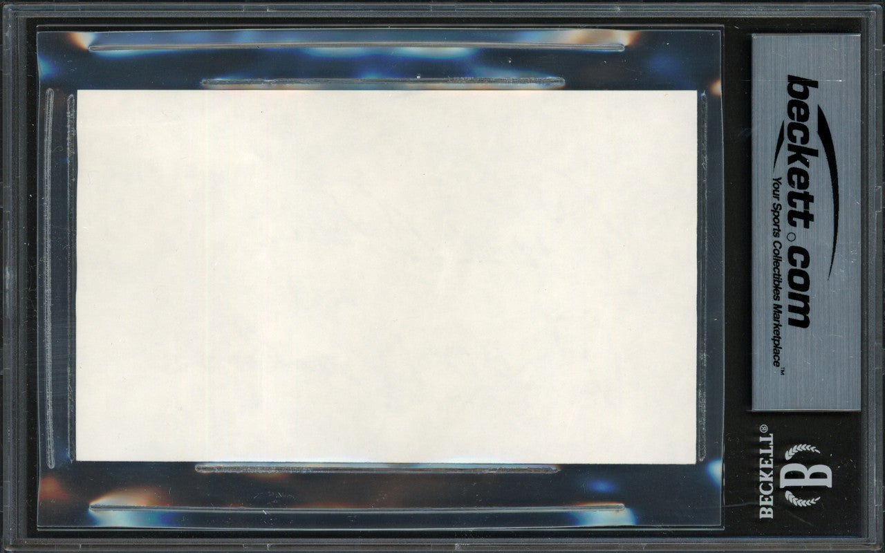 Crash Davis Autographed 3x5 Index Card Bull Durham Beckett BAS #19214741