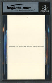 Pete Rose Autographed Postcard Cincinnati Reds Vintage Signature Beckett BAS #19215627