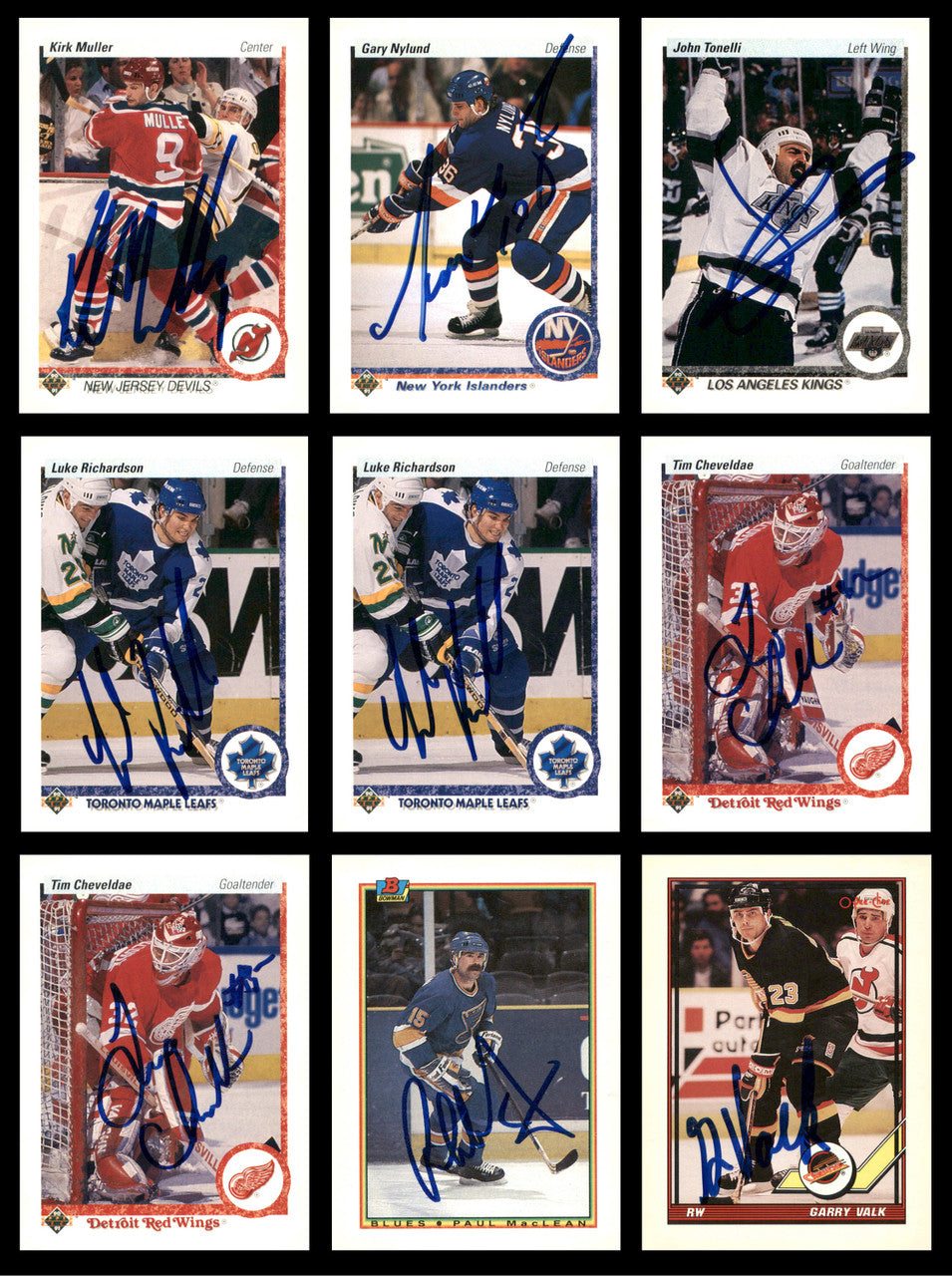 1987-1993 Hockey Autographed Cards (100 Count Lot) SKU #257850