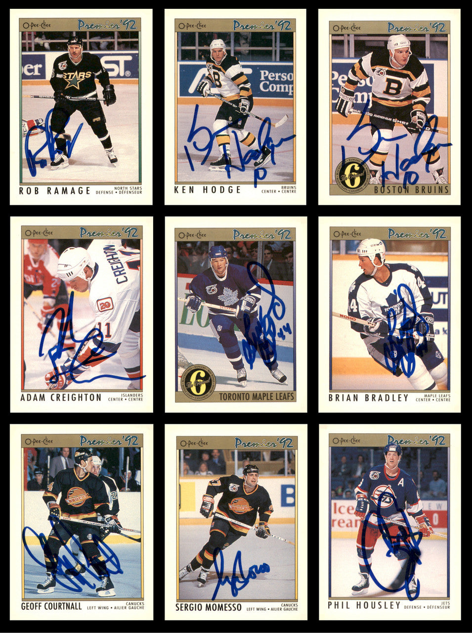 1987-1993 Hockey Autographed Cards (100 Count Lot) SKU #257850