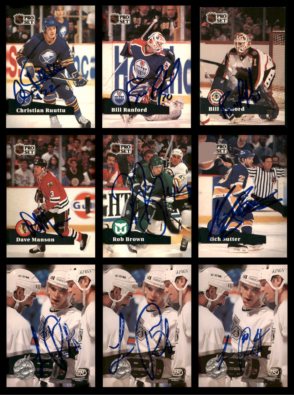 1987-1993 Hockey Autographed Cards (100 Count Lot) SKU #257850