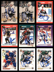 1987-1993 Hockey Autographed Cards (100 Count Lot) SKU #257850