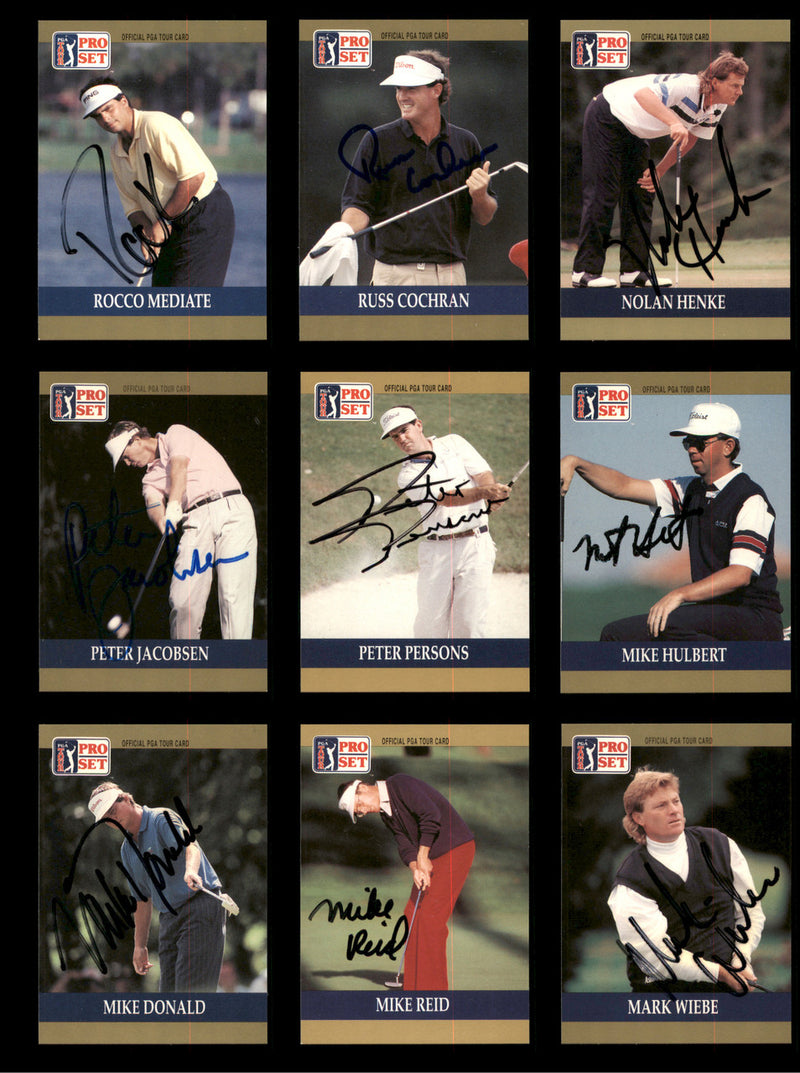 1990 Pro Set Golf Autographed Cards (39 Count Lot - All Different) SKU #257856