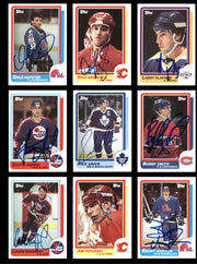 1986-87 Topps Hockey Autographed Cards (85 Count Lot - All Different) SKU #257858