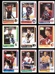 1986-87 Topps Hockey Autographed Cards (85 Count Lot - All Different) SKU #257858