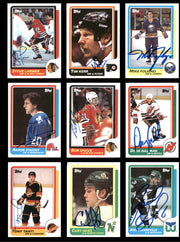 1986-87 Topps Hockey Autographed Cards (85 Count Lot - All Different) SKU #257858
