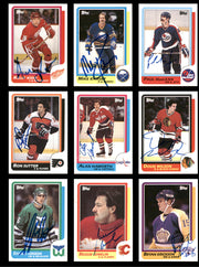1986-87 Topps Hockey Autographed Cards (85 Count Lot - All Different) SKU #257858