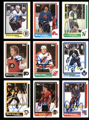 1986-87 Topps Hockey Autographed Cards (85 Count Lot - All Different) SKU #257858