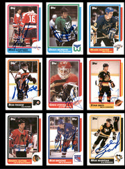 1986-87 Topps Hockey Autographed Cards (85 Count Lot - All Different) SKU #257858