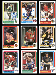 1986-87 Topps Hockey Autographed Cards (85 Count Lot - All Different) SKU #257858