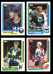 1986-87 Topps Hockey Autographed Cards (85 Count Lot - All Different) SKU #257858