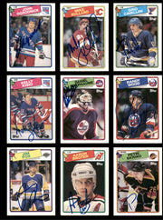 1988-89 Topps Hockey Autographed Cards (82 Count Lot - All Different) SKU #257860