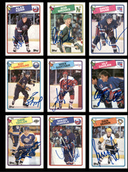 1988-89 Topps Hockey Autographed Cards (82 Count Lot - All Different) SKU #257860
