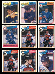 1983-84 O-Pee-Chee Hockey Autographed Cards (72 Count Lot) SKU #257861