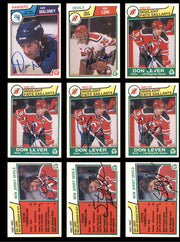 1983-84 O-Pee-Chee Hockey Autographed Cards (72 Count Lot) SKU #257861