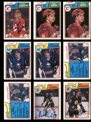 1983-84 O-Pee-Chee Hockey Autographed Cards (72 Count Lot) SKU #257861