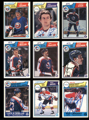 1983-84 O-Pee-Chee Hockey Autographed Cards (72 Count Lot - All Different) SKU #257862