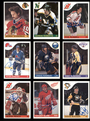 1985-86 Hockey Autographed Cards (96 Count Lot - All Different) SKU #257864