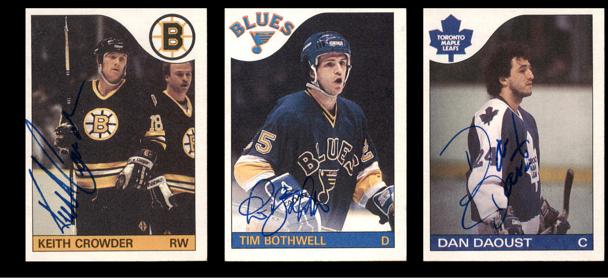 1985-86 Hockey Autographed Cards (96 Count Lot - All Different) SKU #257864