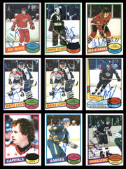 1980-81 Topps Hockey Autographed Cards (84 Count Lot) SKU #257867