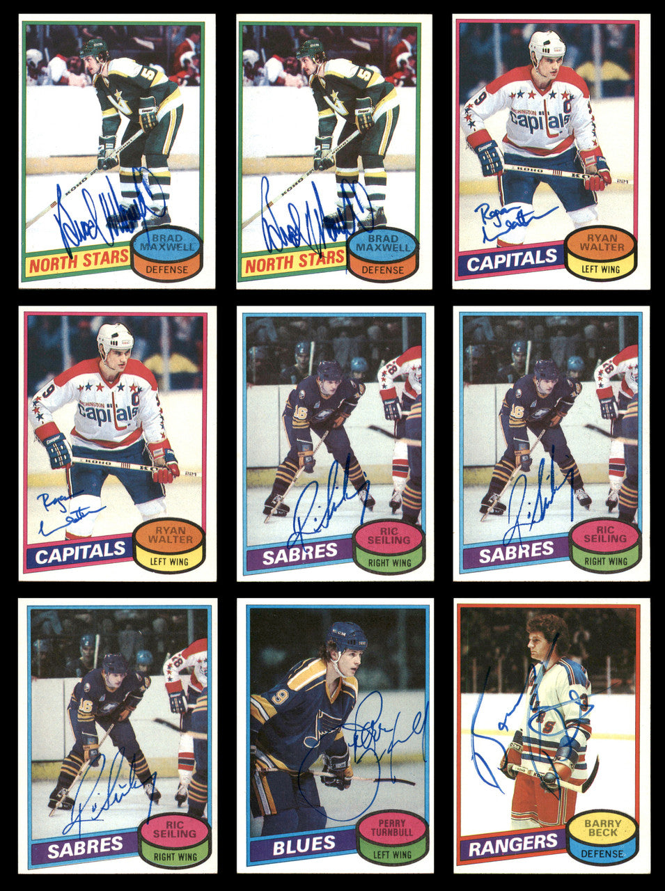 1980-81 Topps Hockey Autographed Cards (84 Count Lot) SKU #257867