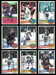 1980-81 Topps Hockey Autographed Cards (84 Count Lot) SKU #257867