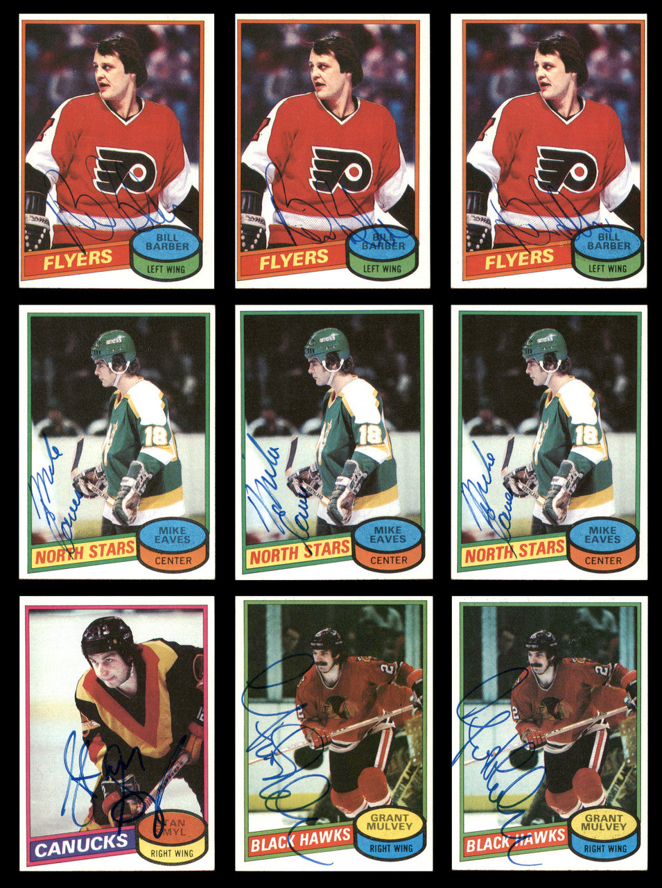 1980-81 Topps Hockey Autographed Cards (84 Count Lot) SKU #257867