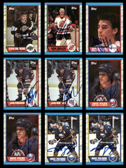1989-90 Topps Hockey Autographed Cards (56 Count Lot) SKU #257869