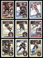 1984-85 Topps Hockey Autographed Cards (71 Count Lot - All Different) SKU #257874