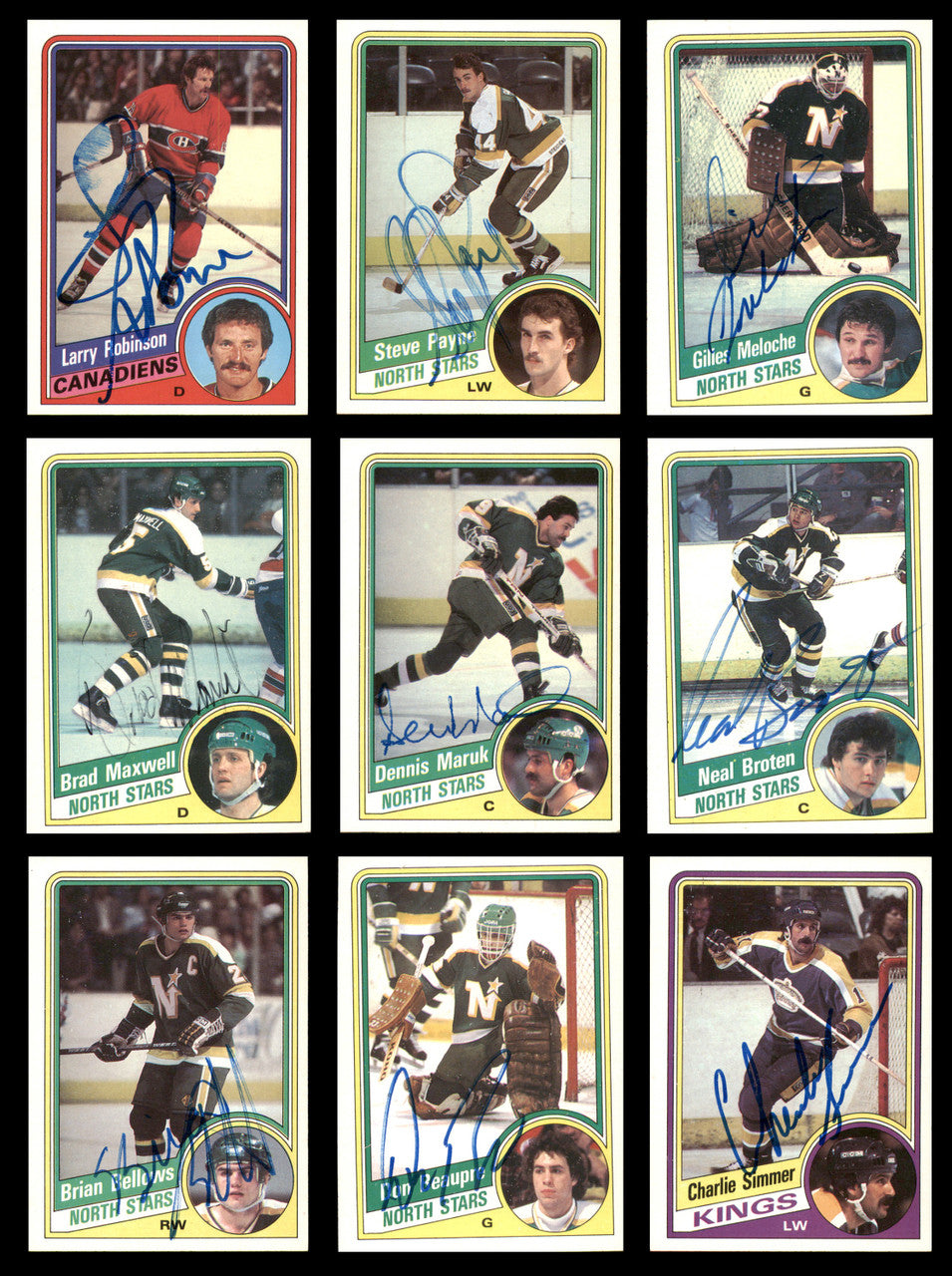 1984-85 Topps Hockey Autographed Cards (71 Count Lot - All Different) SKU #257874