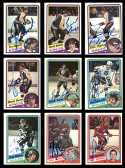 1984-85 Topps Hockey Autographed Cards (71 Count Lot - All Different) SKU #257874