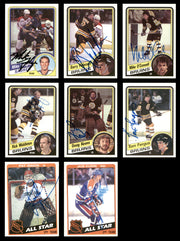 1984-85 Topps Hockey Autographed Cards (71 Count Lot - All Different) SKU #257874