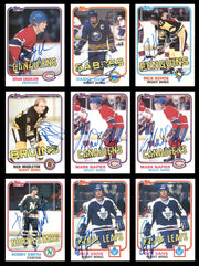 1981-82 Topps Hockey Autographed Cards (31 Count Lot) SKU #257878