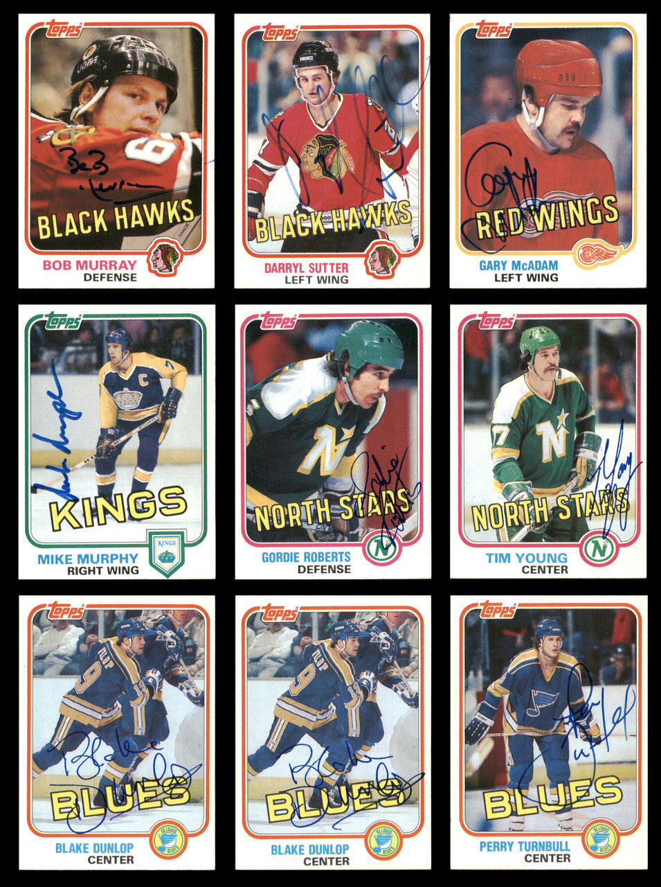 1981-82 Topps Hockey Autographed Cards (31 Count Lot) SKU #257878