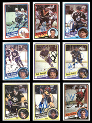 1984-85 Topps Hockey Autographed Cards (57 Count Lot - All Different) SKU #257879