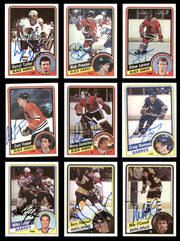 1984-85 Topps Hockey Autographed Cards (57 Count Lot - All Different) SKU #257879