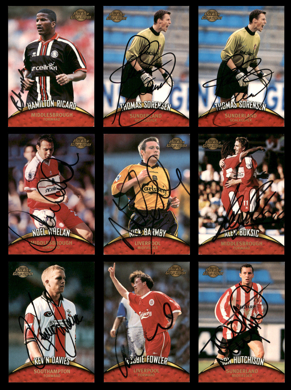 1987-2001 Soccer Autographed Cards (33 Count Lot) SKU #257881