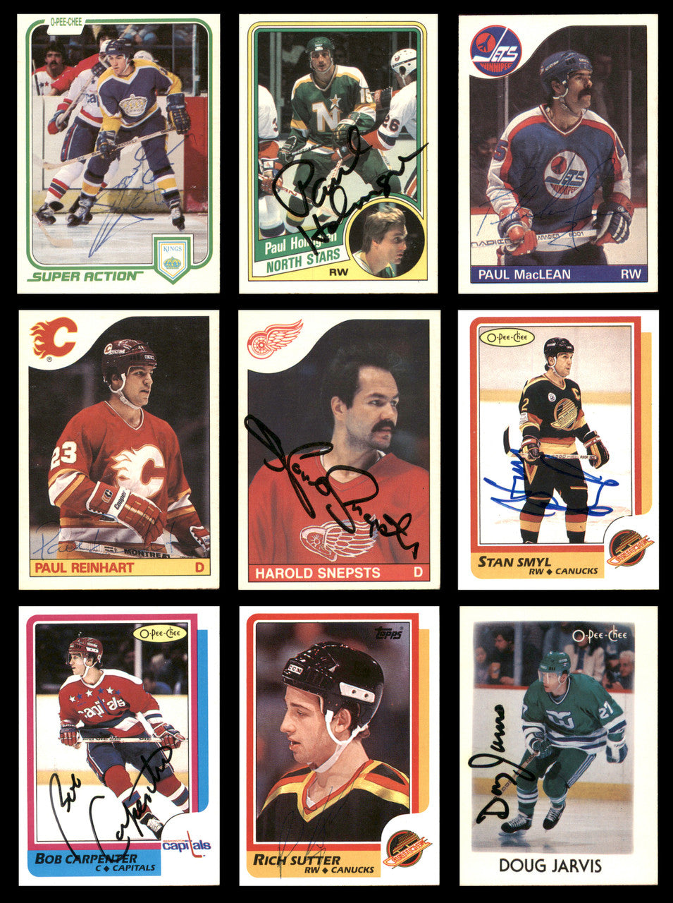 1981-1990 Hockey Autographed Cards (67 Count Lot) SKU #257882