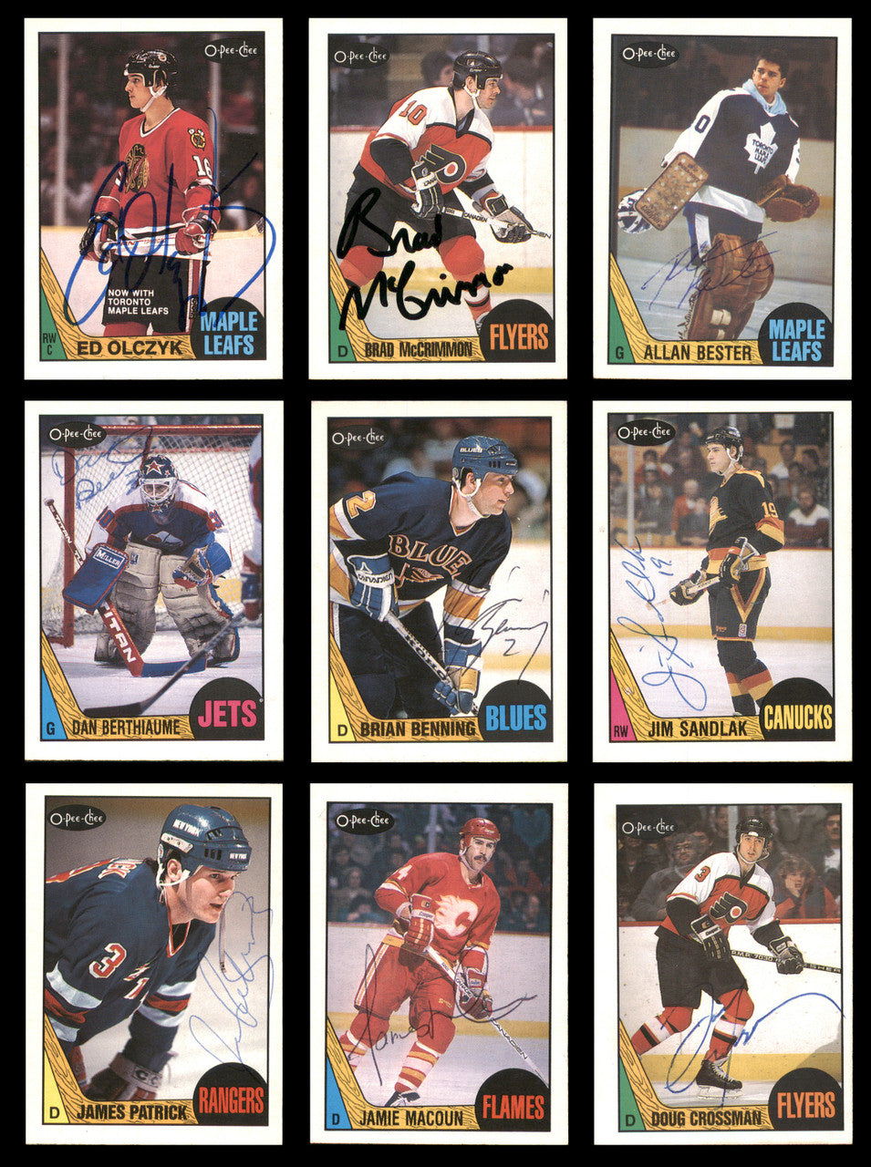 1981-1990 Hockey Autographed Cards (67 Count Lot) SKU #257882